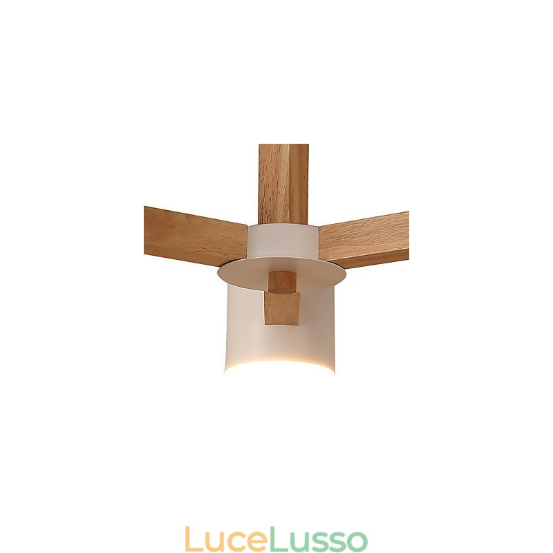 Lampadario a 3 luci moderno contemporaneo tradizionale classico vintage country legno caratteristica per legno