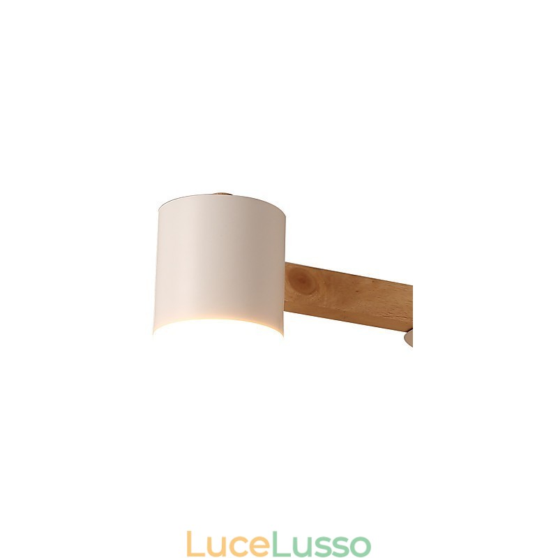 Lampadario a 3 luci moderno contemporaneo tradizionale classico vintage country legno caratteristica per legno