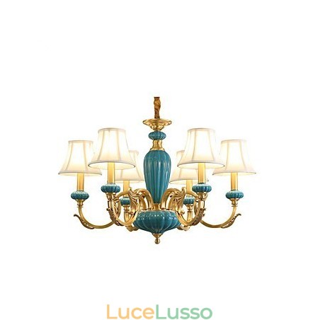 Lampadario tutto in rame Lampadario decorativo in giada Lampadario tutto in rame Lampadario decorativo in giada