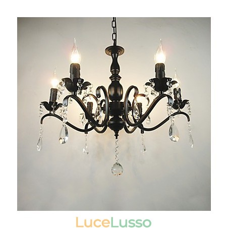 Lampadario Semplice Cristallo Ferro Candele Luci Decorazione Lampade Illuminazione Lampadario Semplice Cristallo Ferro Candele Luci Decorazione Lampade Illuminazione