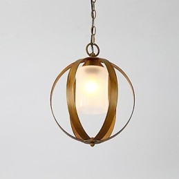 Loft in metallo americano stile industriale dipinto a colori con lampadario europeo in vetro lampada a sospensione per interni