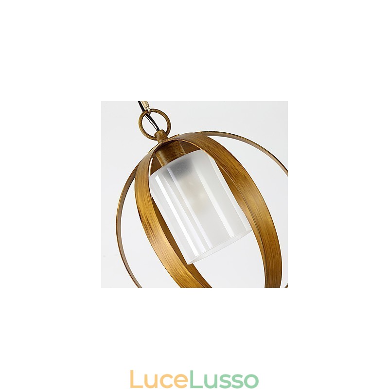 Loft in metallo americano stile industriale dipinto a colori con lampadario europeo in vetro lampada a sospensione per interni