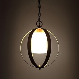 Loft in metallo americano stile industriale dipinto a colori con lampadario europeo in vetro lampada a sospensione per interni