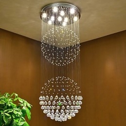 Lampadario a sospensione in cristallo per interni Lampadario a sospensione per la casa Lampade e apparecchi di illuminazione
