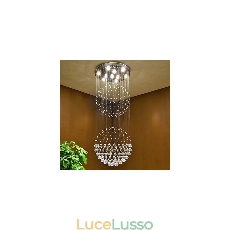 Lampadario a sospensione in cristallo per interni Lampadario a sospensione per la casa Lampade e apparecchi di illuminazione