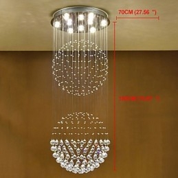 Lampadario a sospensione in cristallo per interni Lampadario a sospensione per la casa Lampade e apparecchi di illuminazione