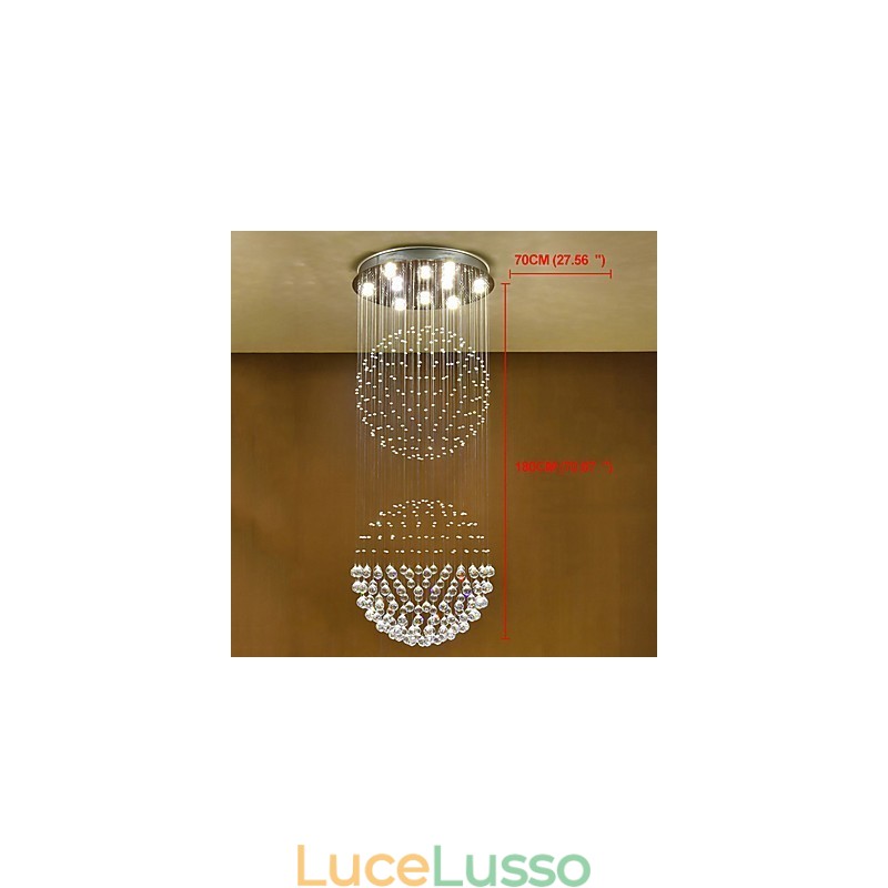 Lampadario a sospensione in cristallo per interni Lampadario a sospensione per la casa Lampade e apparecchi di illuminazione