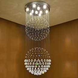 Lampadario a sospensione in cristallo per interni Lampadario a sospensione per la casa Lampade e apparecchi di illuminazione