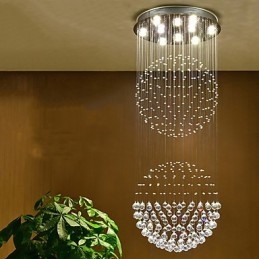 Lampadario a sospensione in cristallo per interni Lampadario a sospensione per la casa Lampade e apparecchi di illuminazione