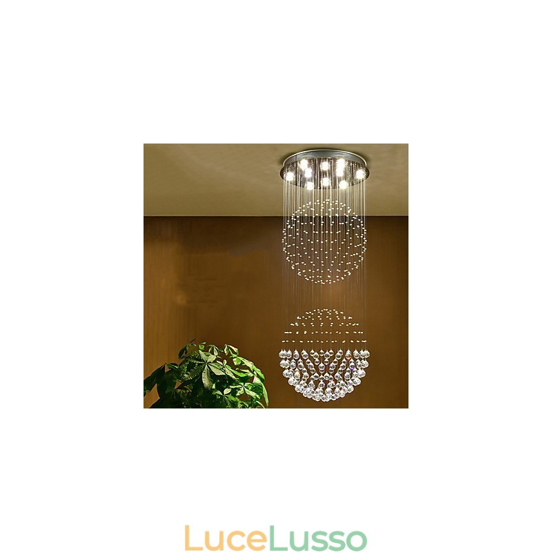 Lampadario a sospensione in cristallo per interni Lampadario a sospensione per la casa Lampade e apparecchi di illuminazione