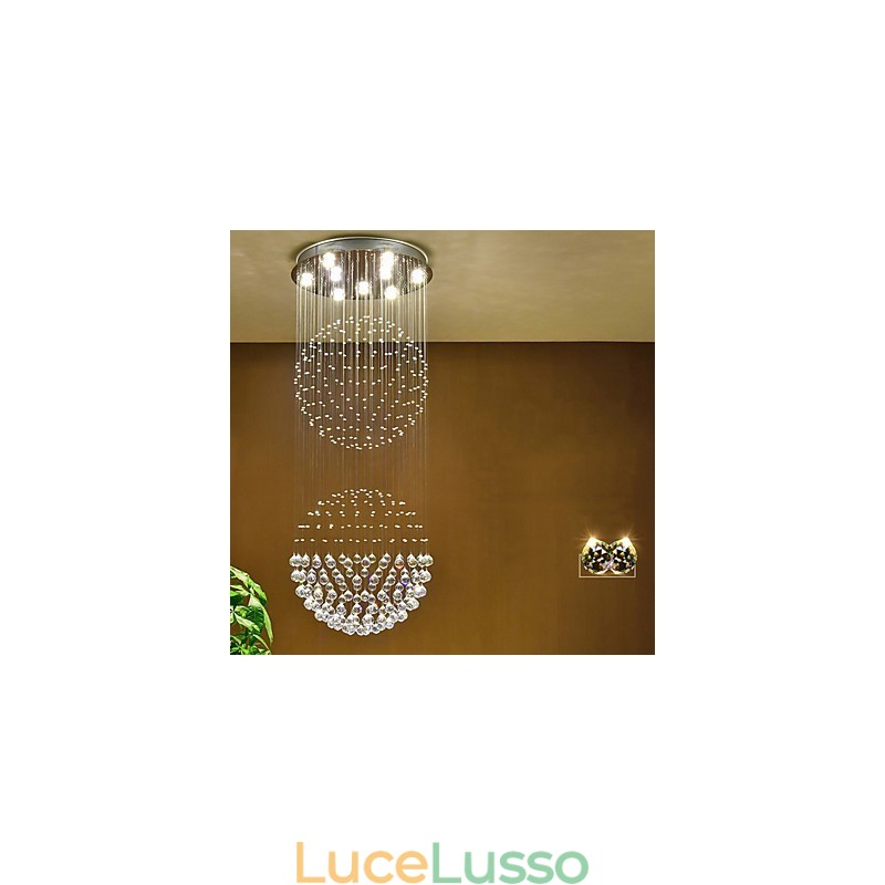 Lampadario a sospensione in cristallo per interni Lampadario a sospensione per la casa Lampade e apparecchi di illuminazione