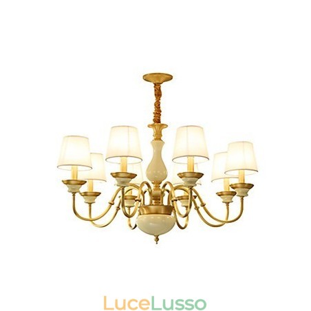 Lampadario tutto in rame Lampadario decorativo in giada Lampadario tutto in rame Lampadario decorativo in giada