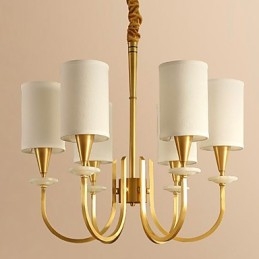 Lampadario tutto in rame Lampadario decorativo in giada