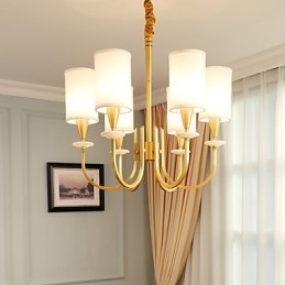 Lampadario tutto in rame Lampadario decorativo in giada