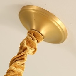 Lampadario tutto in rame Lampadario decorativo in giada