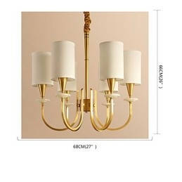 Lampadario tutto in rame Lampadario decorativo in giada
