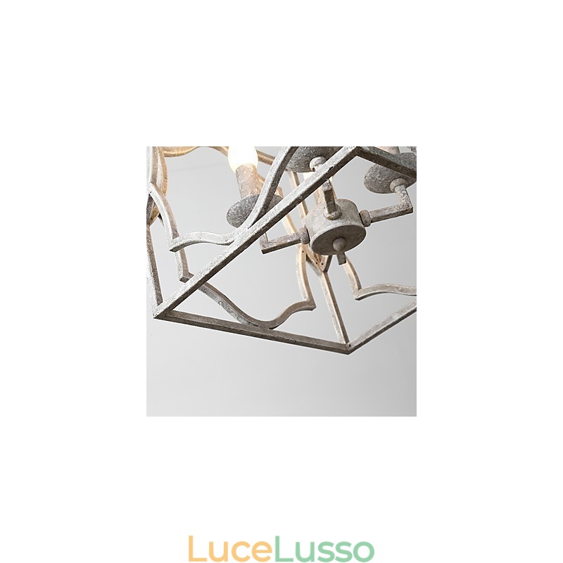 Lampadario vintage in metallo americano industriale da loft dipinto a mano, lampada a sospensione europea, lampada da soffitto decorativa per interni