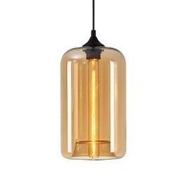 Pendente di design della bottiglia 1 luce minimalista dipinto in ferro