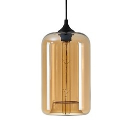 Pendente di design della bottiglia 1 luce minimalista dipinto in ferro