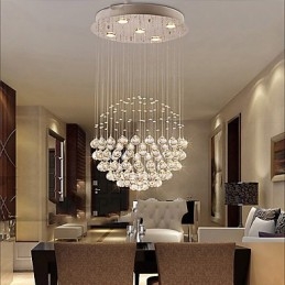 Moderno Contemporaneo Tradizionale Classico Rustico Lodge Vintage Country Island Cristallo Metallo Elettroplaccato Lampada a Sospensione