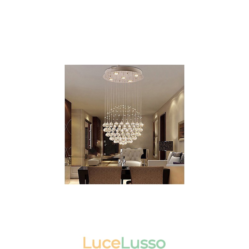 Moderno Contemporaneo Tradizionale Classico Rustico Lodge Vintage Country Island Cristallo Metallo Elettroplaccato Lampada a Sospensione