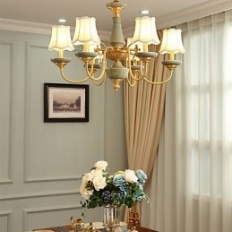 Lampadario tutto in rame Lampadario decorativo in giada