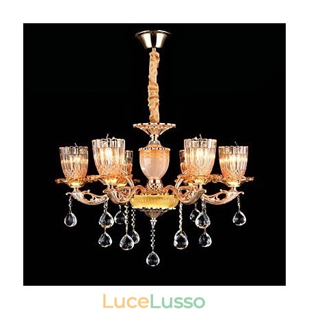 Moderno Contemporaneo Tradizionale Classico Lega di Zinco Caratteristica per Cristallo Mini Stile Lampadario in Metallo Moderno Contemporaneo Tradizionale Classico Lega di Zinco Caratteristica per Cristallo Mini Stile Lampadario in Metallo