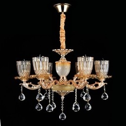 Moderno Contemporaneo Tradizionale Classico Lega di Zinco Caratteristica per Cristallo Mini Stile Lampadario in Metallo