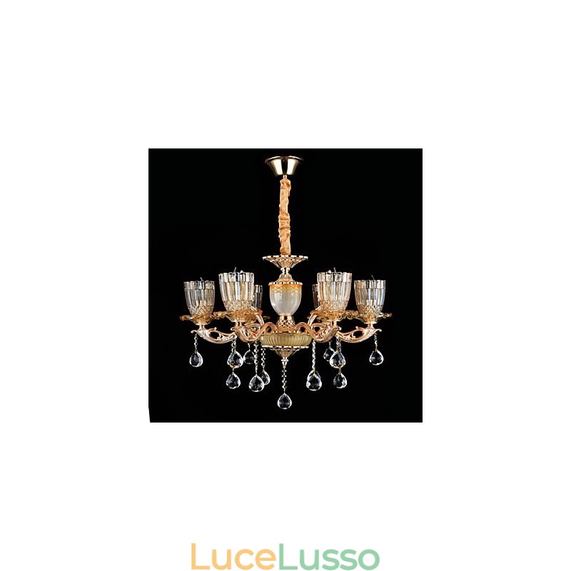 Moderno Contemporaneo Tradizionale Classico Lega di Zinco Caratteristica per Cristallo Mini Stile Lampadario in Metallo