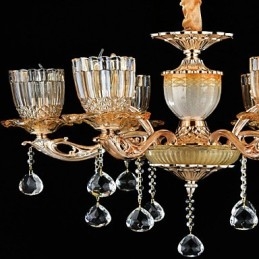 Moderno Contemporaneo Tradizionale Classico Lega di Zinco Caratteristica per Cristallo Mini Stile Lampadario in Metallo