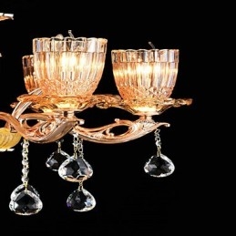 Moderno Contemporaneo Tradizionale Classico Lega di Zinco Caratteristica per Cristallo Mini Stile Lampadario in Metallo