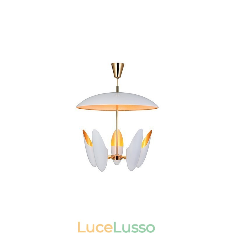 Lampadario a 5 luci Breve arte Lampada a sospensione moderna contemporanea