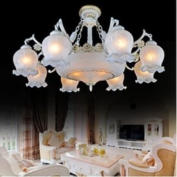 Lampadario Bianco Europeo Retro Classico