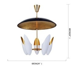 Lampadario a 5 luci Breve arte Lampada a sospensione moderna contemporanea