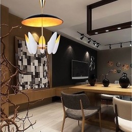 Lampadario a 5 luci Breve arte Lampada a sospensione moderna contemporanea