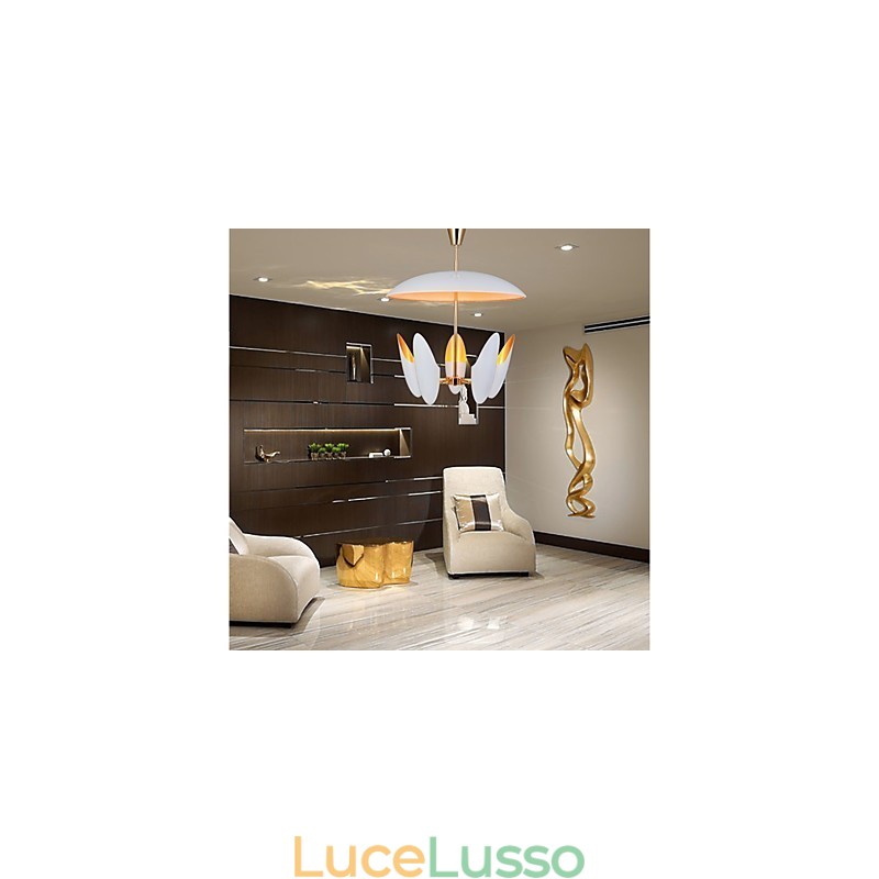 Lampadario a 5 luci Breve arte Lampada a sospensione moderna contemporanea