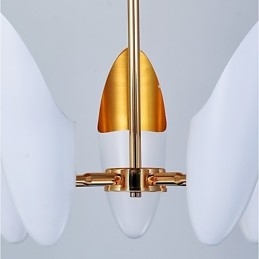 Lampadario a 5 luci Breve arte Lampada a sospensione moderna contemporanea