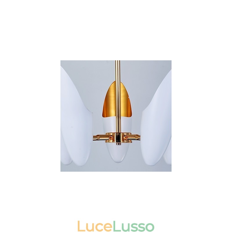 Lampadario a 5 luci Breve arte Lampada a sospensione moderna contemporanea