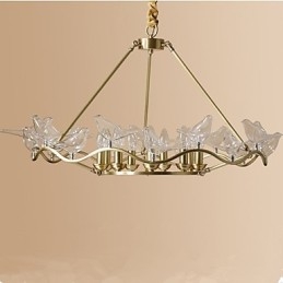 Lampadario in metallo moderno e contemporaneo in ottone per designer
