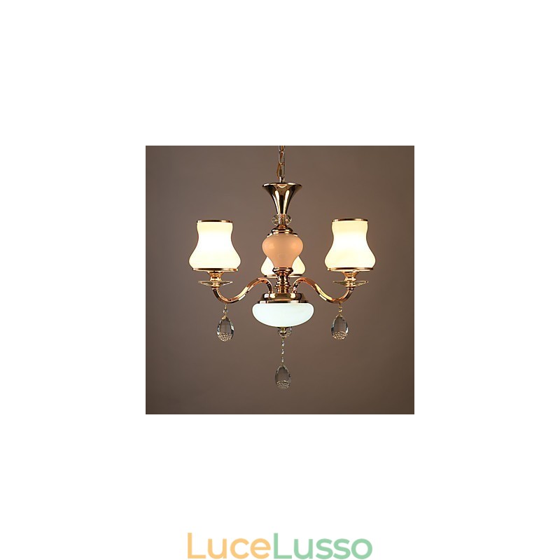 Caratteristica elettrolitica moderna e contemporanea per lampadario in metallo di cristallo