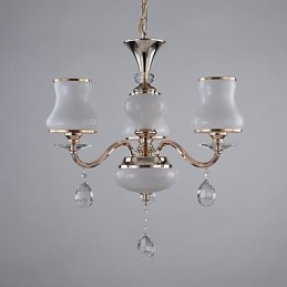 Caratteristica elettrolitica moderna e contemporanea per lampadario in metallo di cristallo