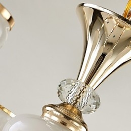 Caratteristica elettrolitica moderna e contemporanea per lampadario in metallo di cristallo
