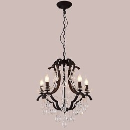Lampadario di cristallo a 5 luci moderno contemporaneo tradizionale classico rustico lodge vintage retrò lanterna tamburo paese dipinto