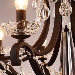 Lampadario di cristallo a 5 luci moderno contemporaneo tradizionale classico rustico lodge vintage retrò lanterna tamburo paese dipinto