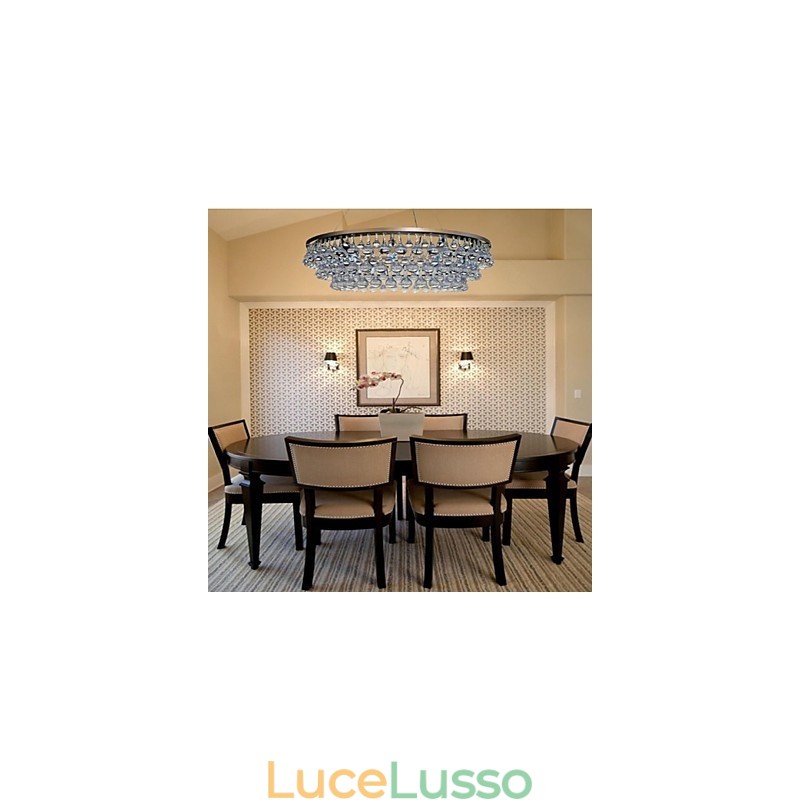 Lampadario in metallo con caratteristica galvanica classica tradizionale per designer