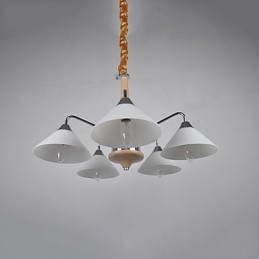 Moderno contemporaneo country elettroplaccato caratteristica per lampadario in legno e bambù