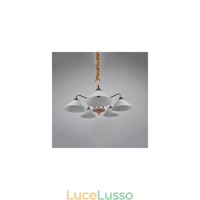 Moderno contemporaneo country elettroplaccato caratteristica per lampadario in legno e bambù