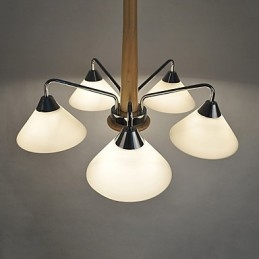 Moderno contemporaneo country elettroplaccato caratteristica per lampadario in legno e bambù