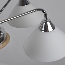 Moderno contemporaneo country elettroplaccato caratteristica per lampadario in legno e bambù