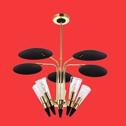 Lampadario a sospensione con direzione regolabile personalizzata